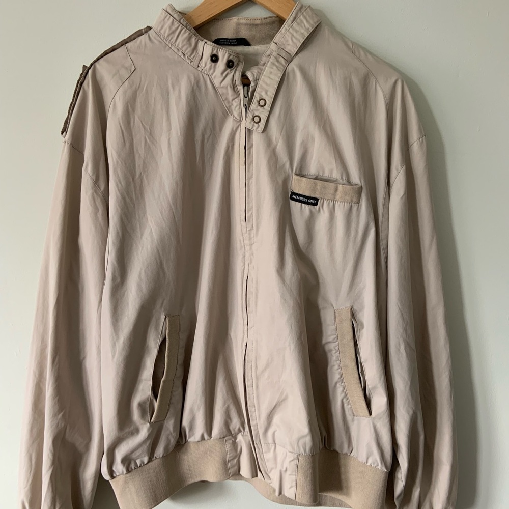 [Members Only] Tan Vintage Jacket 🧥 XL
